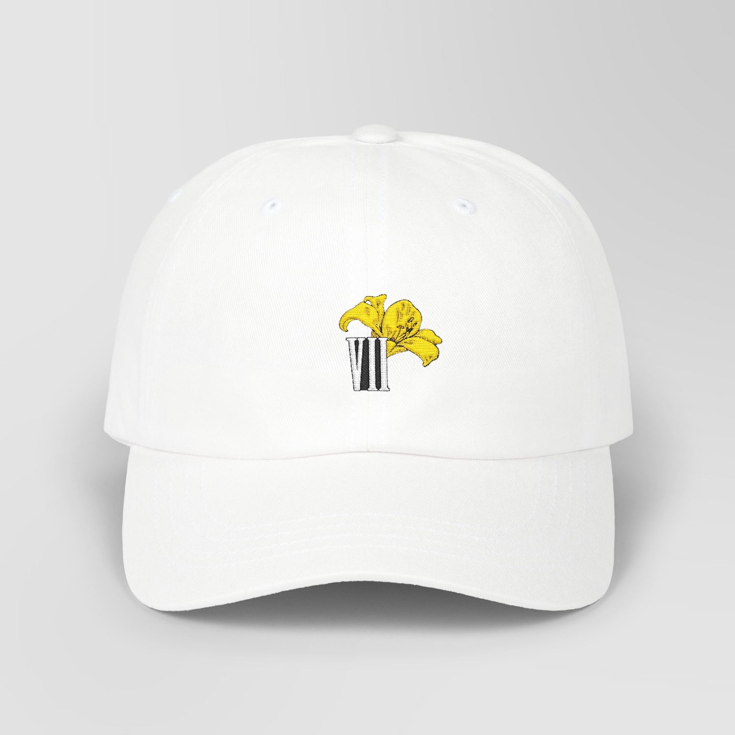 Embroidered Aerith Yellow Lily Dad Cap
