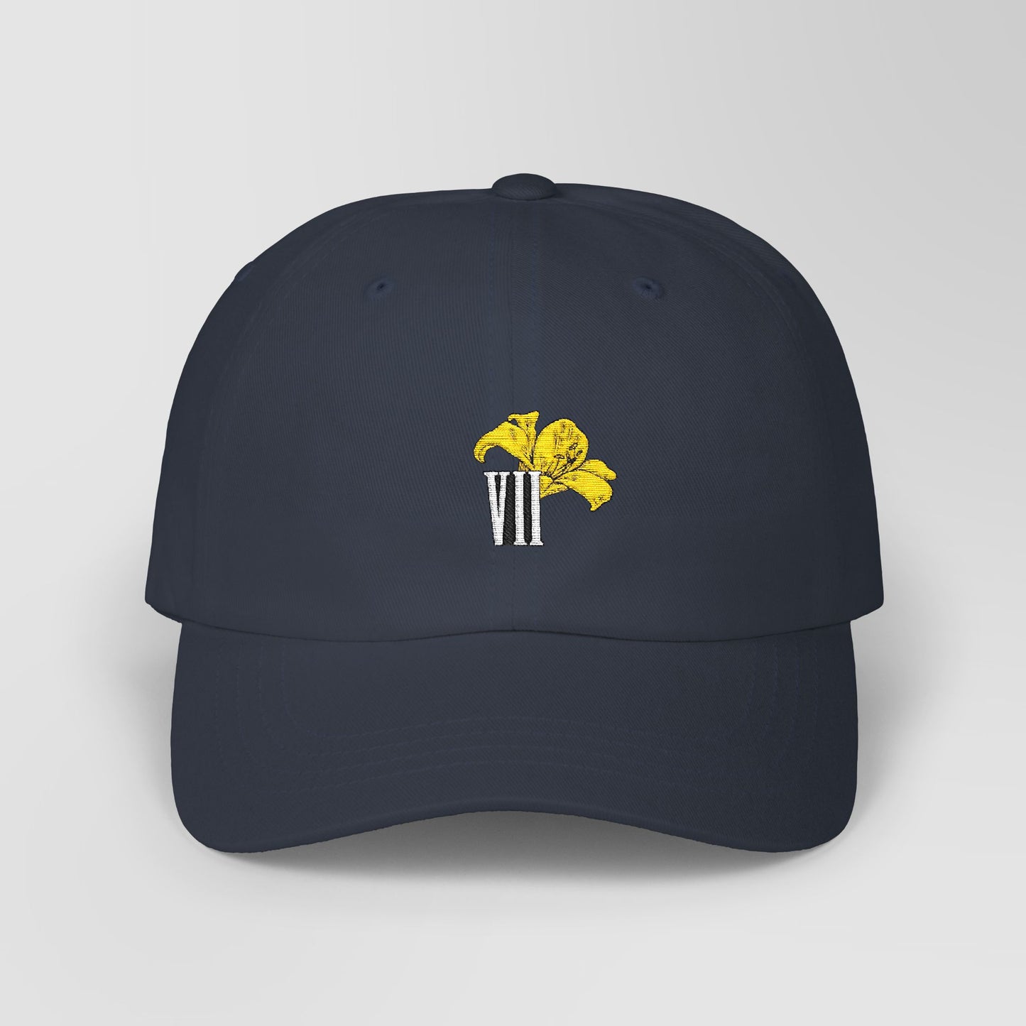 Embroidered Aerith Yellow Lily Dad Cap