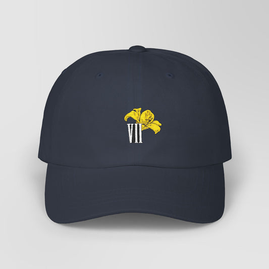 Embroidered Aerith Yellow Lily Dad Cap