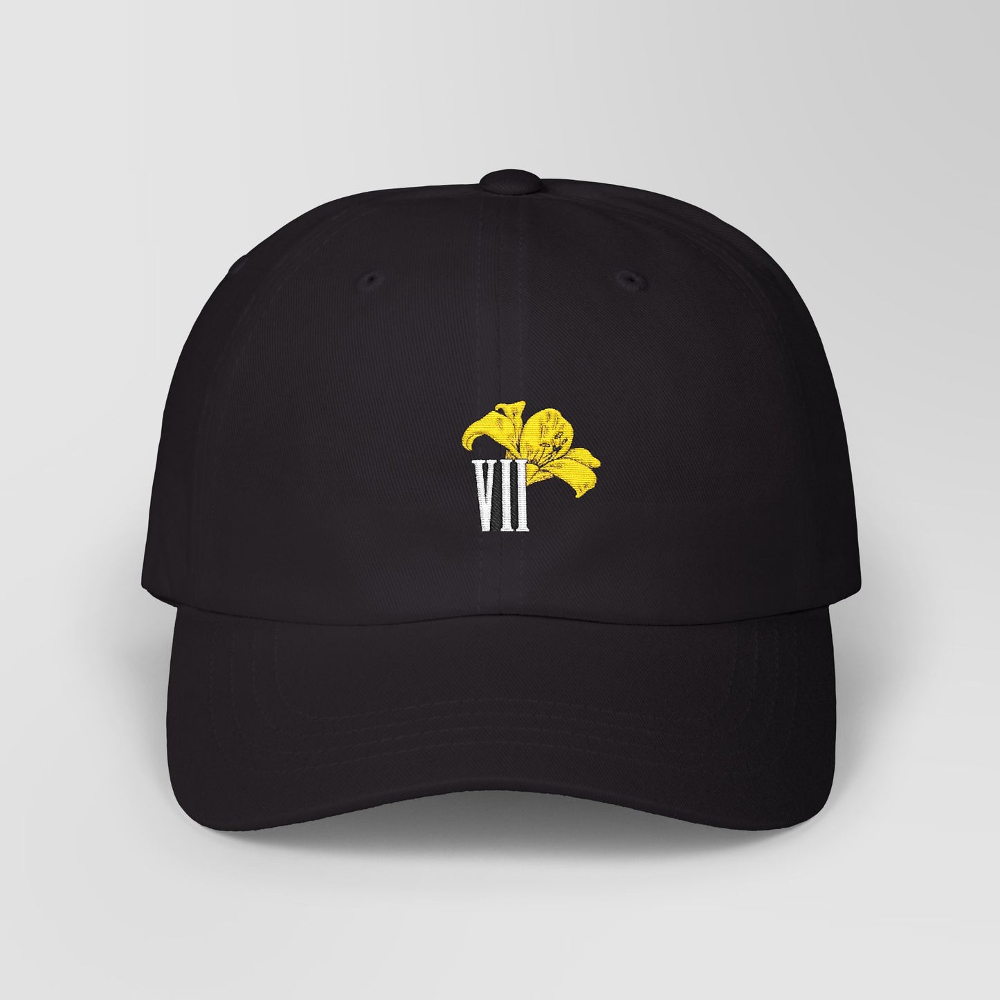 Embroidered Aerith Yellow Lily Dad Cap
