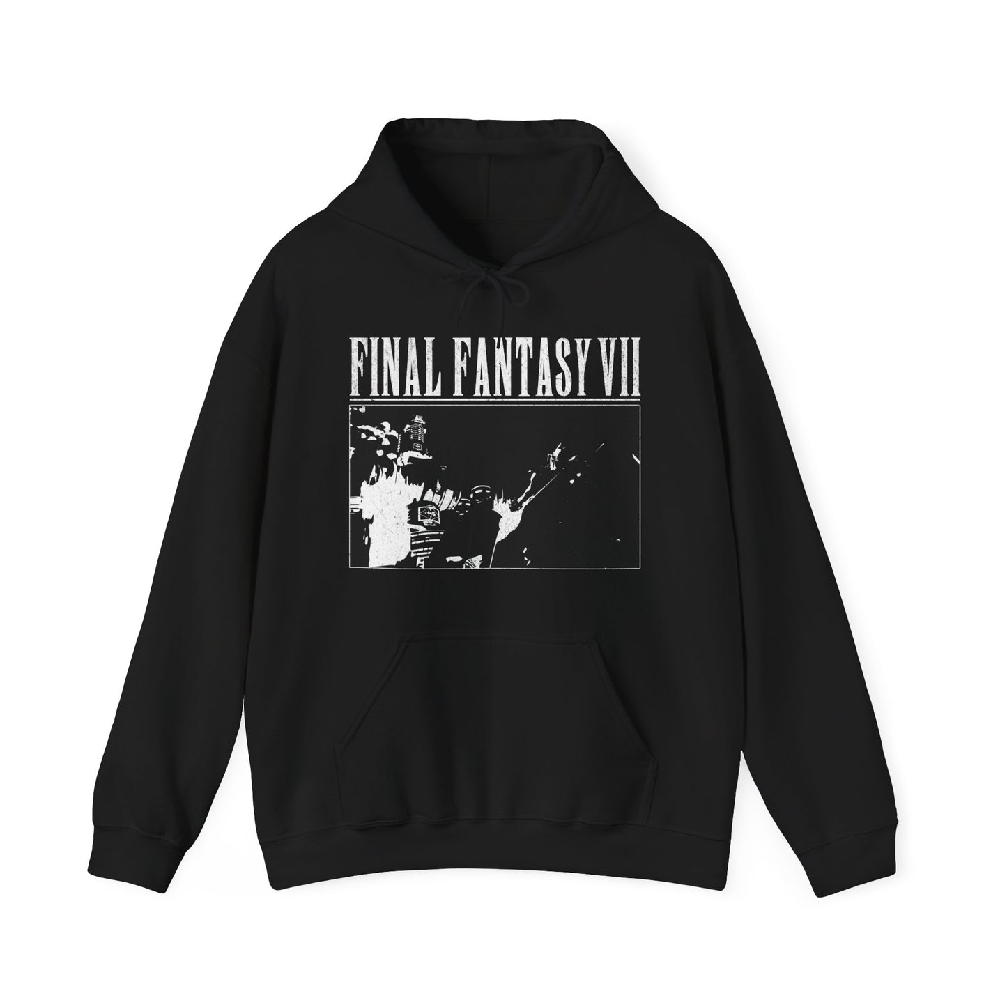 Cloud and Shinra HQ Scene Hoodie