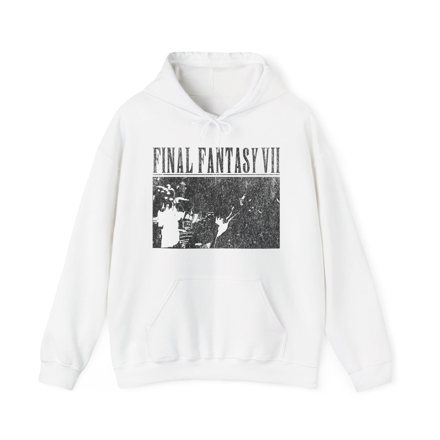Cloud and Shinra HQ Scene Hoodie