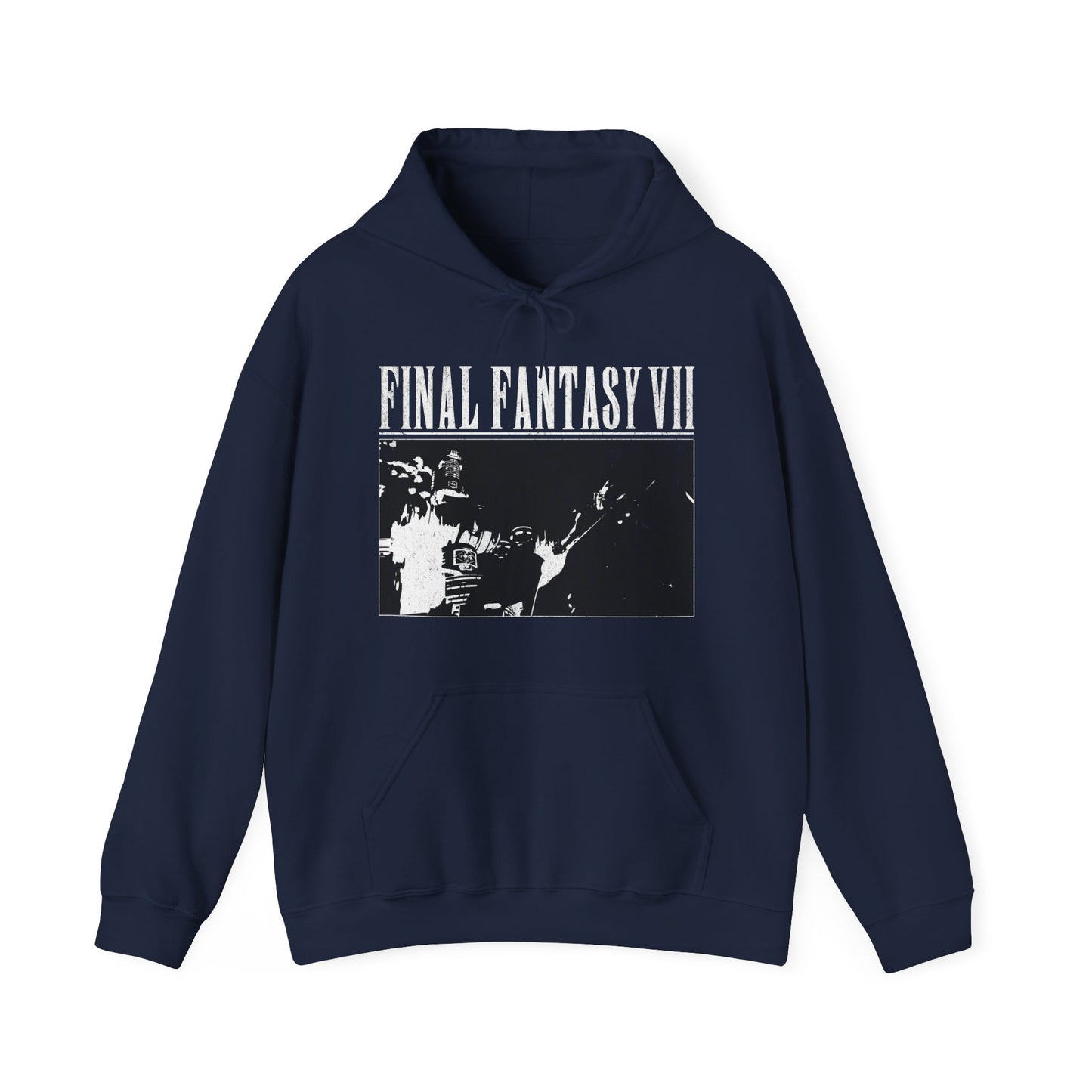 Cloud and Shinra HQ Scene Hoodie