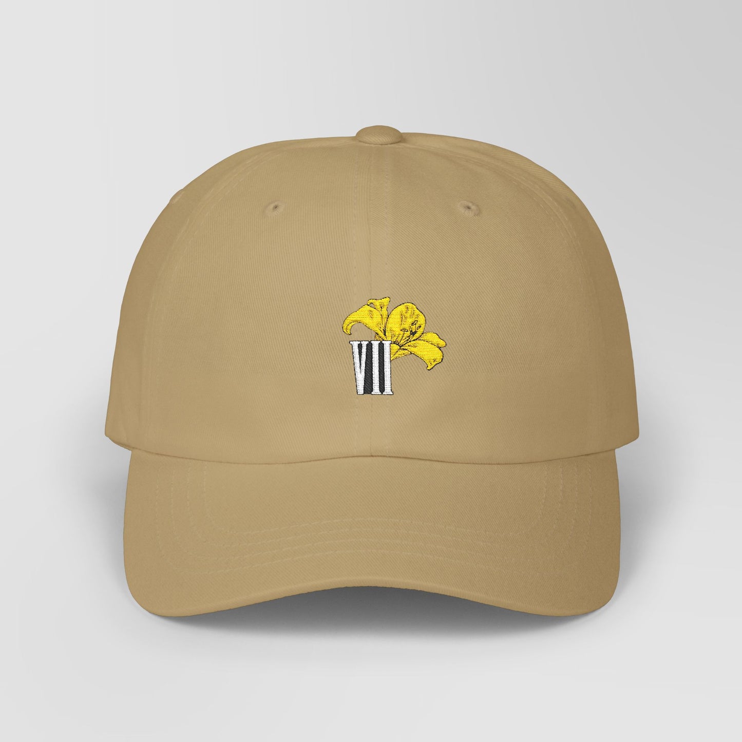 Embroidered Aerith Yellow Lily Dad Cap