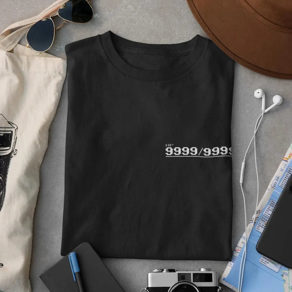Final Fantasy Shirt - Retro HP Status from the OG Classic Menu