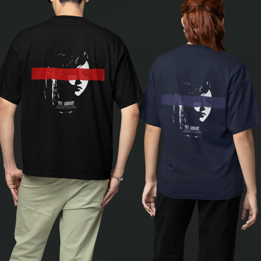 Final Fantasy VII - Tifa Lockhart Silhouette Oversized T-Shirt