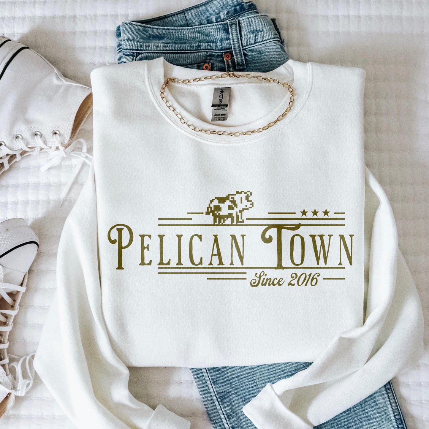 Stardew Valley Sweatshirt: Pelican Town Pullover