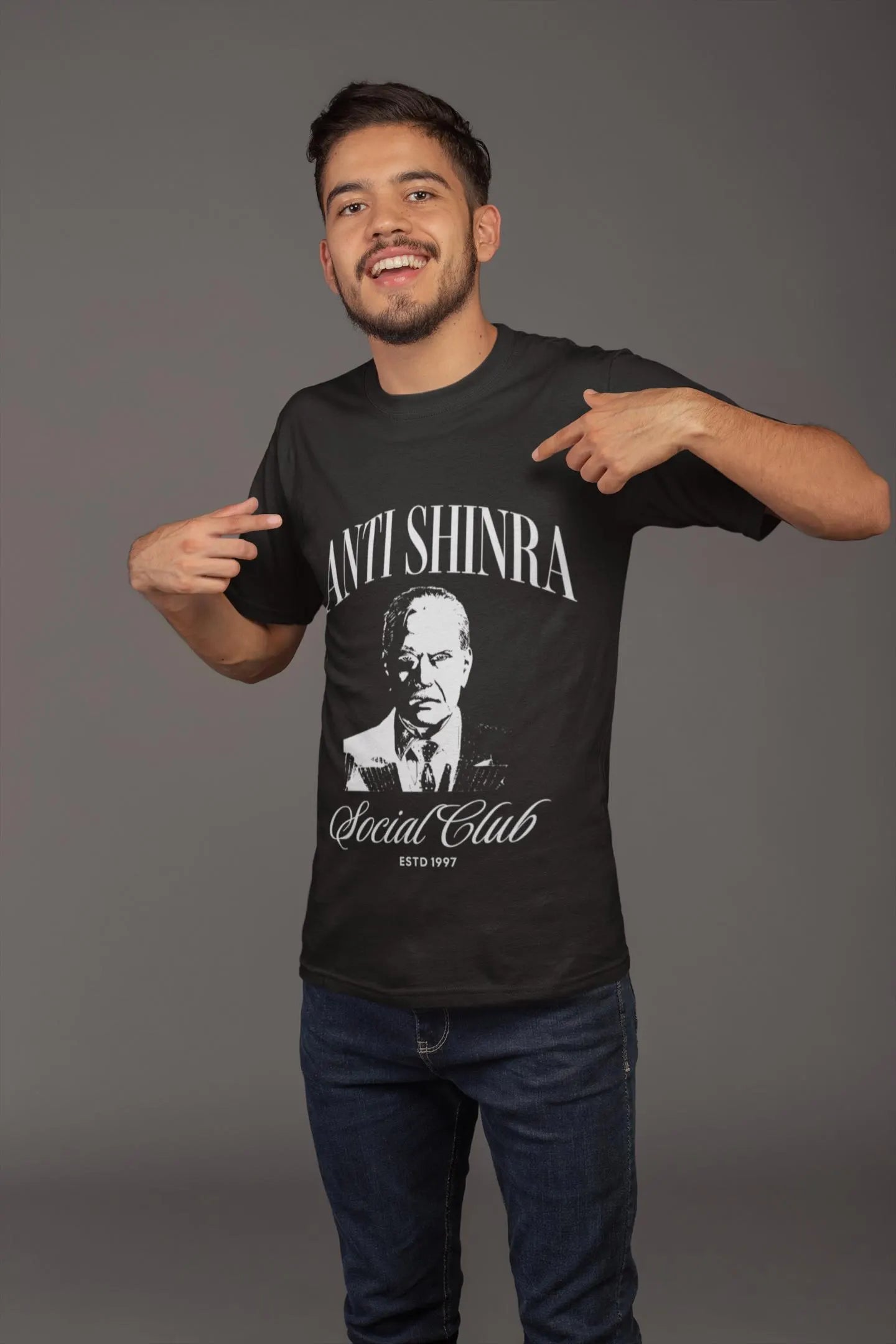 Final Fantasy 7 Shirt: Anti-Shinra Social Club President Shinra T-Shirt