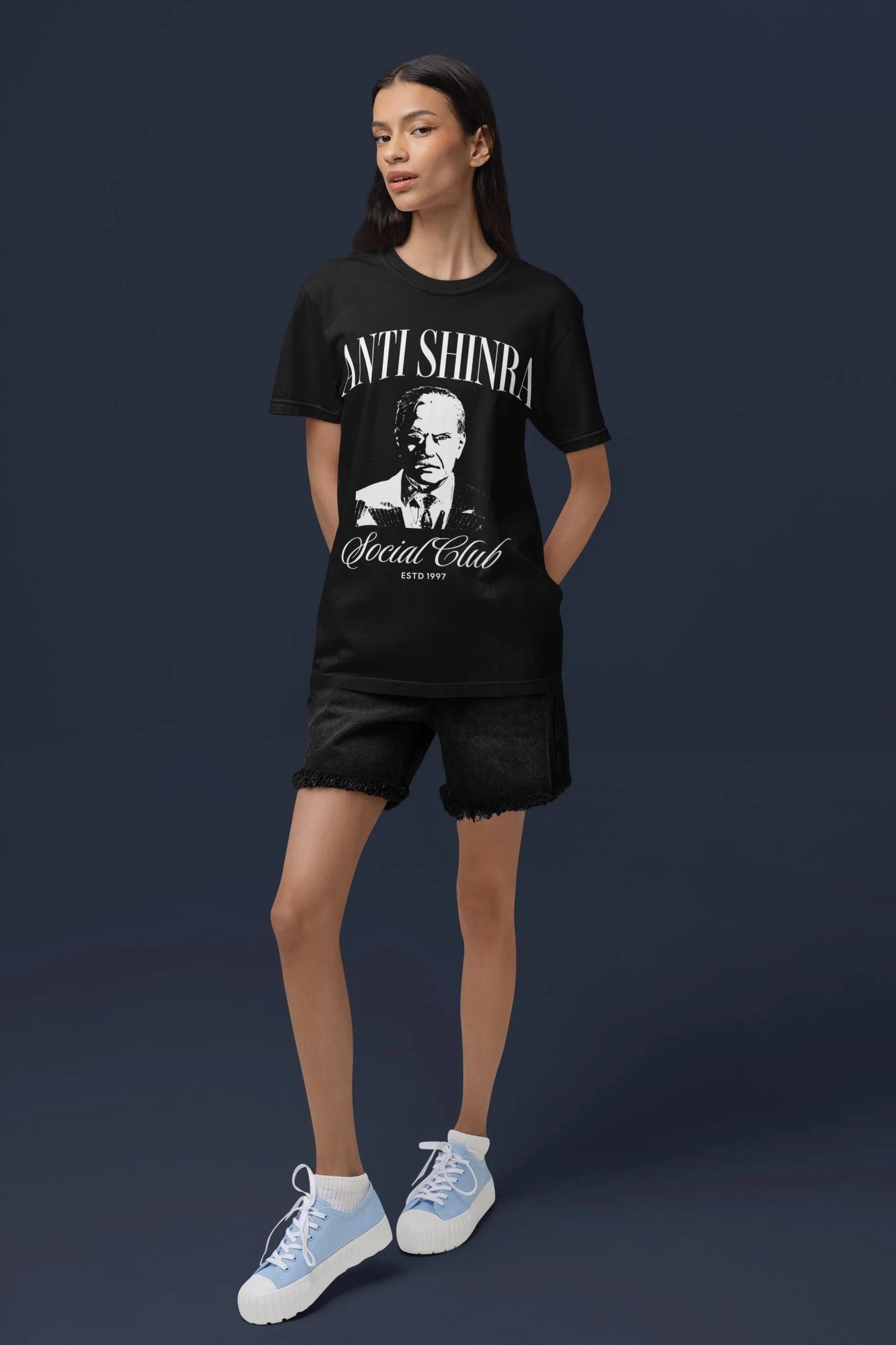 Final Fantasy 7 Shirt: Anti-Shinra Social Club President Shinra T-Shirt