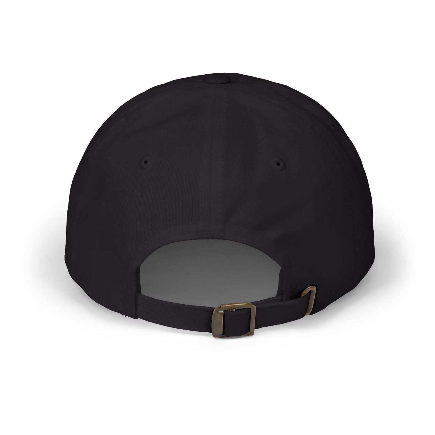 Rear angle of black Epic Loot gaming cap displaying adjustable fit