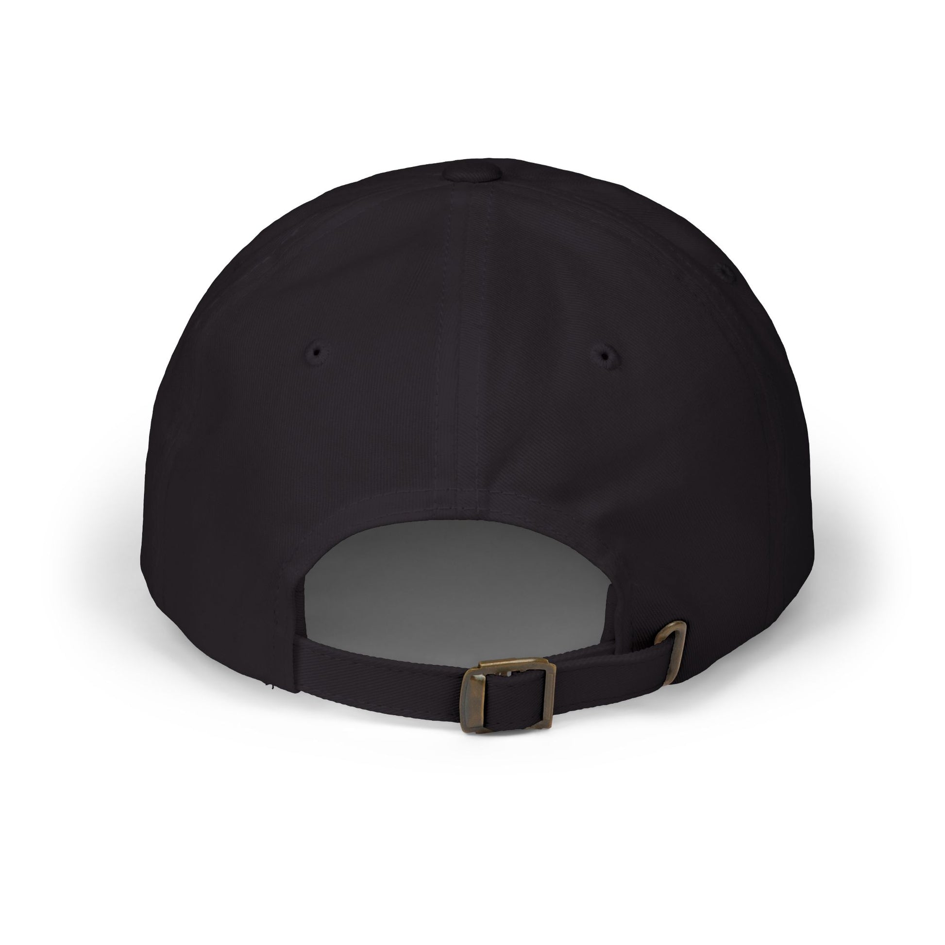 Rear angle of black Epic Loot gaming cap displaying adjustable fit