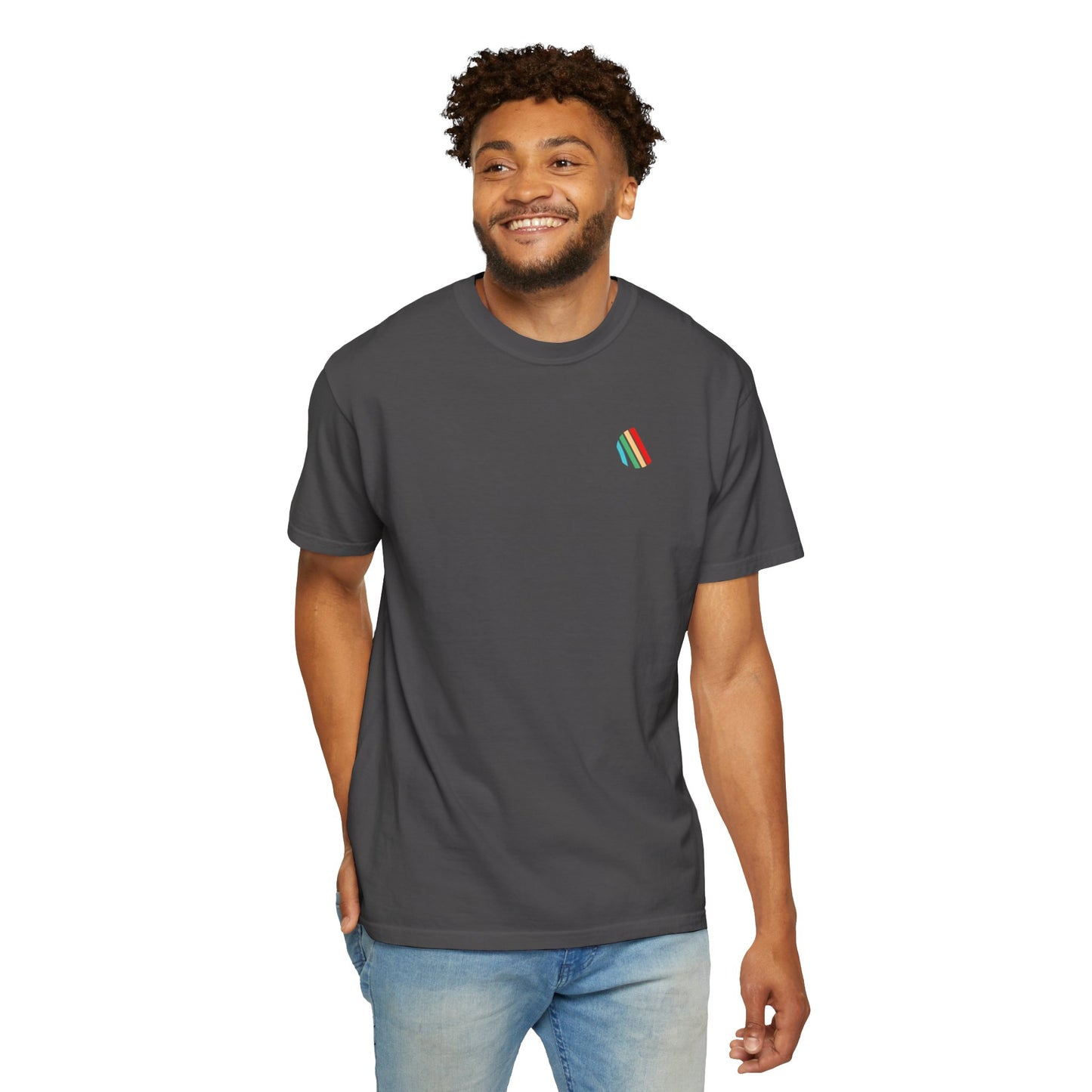 Arc Raiders logo graphic t-shirt with clean front print on gray unisex cotton tee