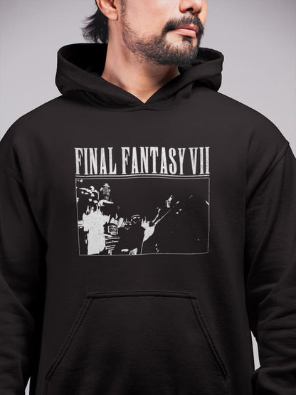 Cloud and Shinra HQ Scene Hoodie
