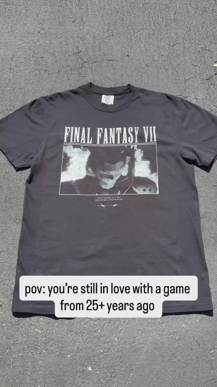 Load video: Sephiroth Shirt from Instagram